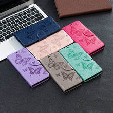 Load image into Gallery viewer, Embossing Two Butterflies Pattern Horizontal Flip PU Leather Case with Holder &amp; Card Slot &amp; Wallet &amp; Lanyard, For Samsung Galaxy S21 5G, For Samsung Galaxy S21+ 5G, For Samsung Galaxy S21 Ultra 5G