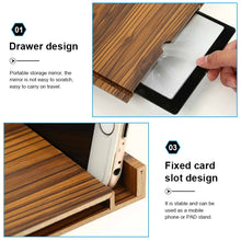 Load image into Gallery viewer, 12 Inch Log HD Mobile Phone Screen Amplifier, Golden Wood Grain, Coffee Wood Grain, White Wood Grain, Black Wood Grain