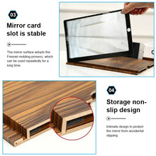 Load image into Gallery viewer, 12 Inch Log HD Mobile Phone Screen Amplifier, Golden Wood Grain, Coffee Wood Grain, White Wood Grain, Black Wood Grain