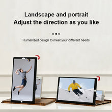 Load image into Gallery viewer, 12 Inch Log HD Mobile Phone Screen Amplifier, Golden Wood Grain, Coffee Wood Grain, White Wood Grain, Black Wood Grain