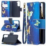Colored Drawing Pattern Zipper Horizontal Flip Leather Case with Holder & Card Slots & Wallet, For Samsung Galaxy S30, For Samsung Galaxy S30 Plus, For Samsung Galaxy S30 Ultra