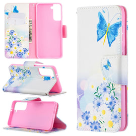Colored Drawing Pattern Horizontal Flip Leather Case with Holder & Card Slots & Wallet, For Samsung Galaxy S21 5G, For Samsung Galaxy S21+ 5G, For Samsung Galaxy S21 Ultra 5G