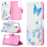 Colored Drawing Pattern Horizontal Flip Leather Case with Holder & Card Slots & Wallet, For Samsung Galaxy S21 5G, For Samsung Galaxy S21+ 5G, For Samsung Galaxy S21 Ultra 5G