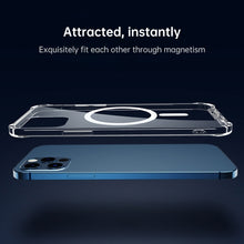 Load image into Gallery viewer, For iPhone XR Clear Four-corner Airbag Magnetic Shockproof Protective Magsafe Case, For iPhone XR