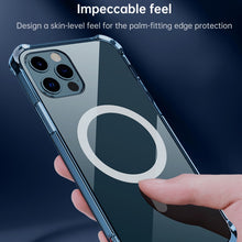 Load image into Gallery viewer, For iPhone XR Clear Four-corner Airbag Magnetic Shockproof Protective Magsafe Case, For iPhone XR