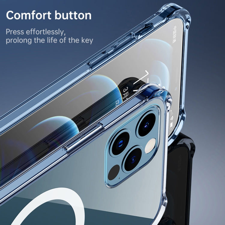 For iPhone XR Clear Four-corner Airbag Magnetic Shockproof Protective Magsafe Case, For iPhone XR