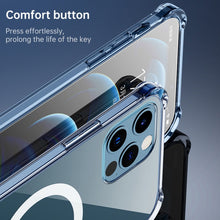 Load image into Gallery viewer, For iPhone XR Clear Four-corner Airbag Magnetic Shockproof Protective Magsafe Case, For iPhone XR