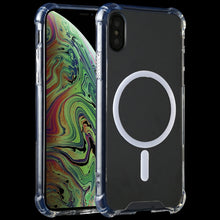 Load image into Gallery viewer, For iPhone XR Clear Four-corner Airbag Magnetic Shockproof Protective Magsafe Case, For iPhone X / XS, For iPhone XR, For iPhone XS Max
