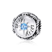 Load image into Gallery viewer, S925 Sterling Silver Twelve Constellation Zircon Beads DIY Bracelet Necklace Accessories, Aries, Taurus, Gemini, Cancer, Leo, Virgo, Libra, Scorpio, Sagittarius, Capricorn, Aquarius, Pisces