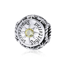 Load image into Gallery viewer, S925 Sterling Silver Twelve Constellation Zircon Beads DIY Bracelet Necklace Accessories, Aries, Taurus, Gemini, Cancer, Leo, Virgo, Libra, Scorpio, Sagittarius, Capricorn, Aquarius, Pisces