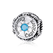 Load image into Gallery viewer, S925 Sterling Silver Twelve Constellation Zircon Beads DIY Bracelet Necklace Accessories, Aries, Taurus, Gemini, Cancer, Leo, Virgo, Libra, Scorpio, Sagittarius, Capricorn, Aquarius, Pisces