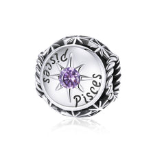 Load image into Gallery viewer, S925 Sterling Silver Twelve Constellation Zircon Beads DIY Bracelet Necklace Accessories, Aries, Taurus, Gemini, Cancer, Leo, Virgo, Libra, Scorpio, Sagittarius, Capricorn, Aquarius, Pisces