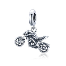 Load image into Gallery viewer, S925 Sterling Silver Motorcycle Pendant DIY Bracelet Necklace Accessories, Motorcycle