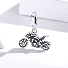 Load image into Gallery viewer, S925 Sterling Silver Motorcycle Pendant DIY Bracelet Necklace Accessories, Motorcycle