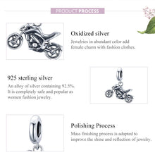 Load image into Gallery viewer, S925 Sterling Silver Motorcycle Pendant DIY Bracelet Necklace Accessories, Motorcycle