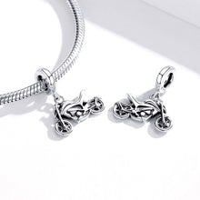 Load image into Gallery viewer, S925 Sterling Silver Motorcycle Pendant DIY Bracelet Necklace Accessories, Motorcycle