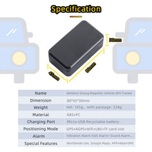 Load image into Gallery viewer, G11 Car Strong Magnetic GPS Locator Beidou Wireless Tracker, G11
