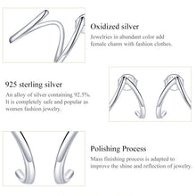 Load image into Gallery viewer, S925 Sterling Silver Simple Style Lines Women Earrings, Lines