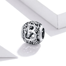 Load image into Gallery viewer, S925 Sterling Silver Mori Series Hollow Letters Beads DIY Bracelet Necklace Accessories