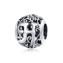 Load image into Gallery viewer, S925 Sterling Silver Mori Series Hollow Letters Beads DIY Bracelet Necklace Accessories