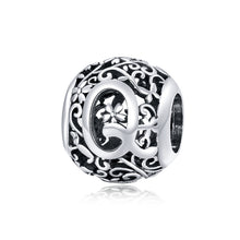 Load image into Gallery viewer, S925 Sterling Silver Mori Series Hollow Letters Beads DIY Bracelet Necklace Accessories