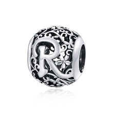 Load image into Gallery viewer, S925 Sterling Silver Mori Series Hollow Letters Beads DIY Bracelet Necklace Accessories