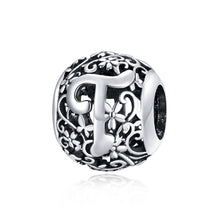 Load image into Gallery viewer, S925 Sterling Silver Mori Series Hollow Letters Beads DIY Bracelet Necklace Accessories