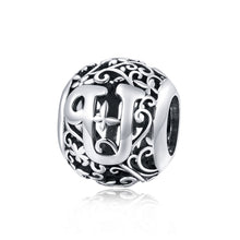 Load image into Gallery viewer, S925 Sterling Silver Mori Series Hollow Letters Beads DIY Bracelet Necklace Accessories
