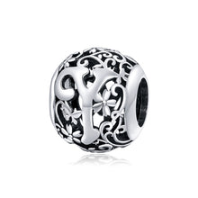 Load image into Gallery viewer, S925 Sterling Silver Mori Series Hollow Letters Beads DIY Bracelet Necklace Accessories