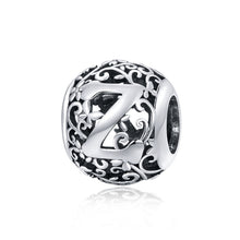 Load image into Gallery viewer, S925 Sterling Silver Mori Series Hollow Letters Beads DIY Bracelet Necklace Accessories
