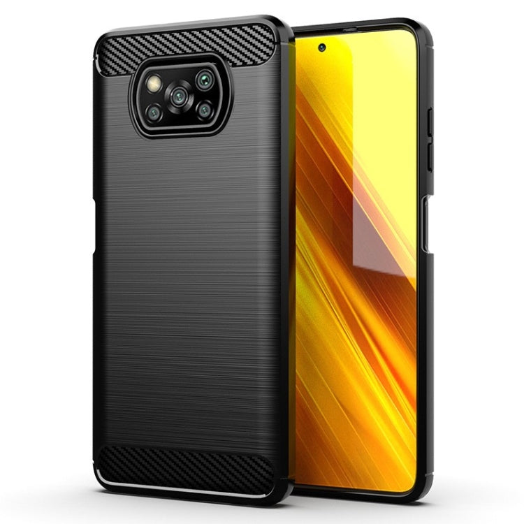 Brushed Texture Carbon Fiber TPU Case, For Xiaomi Mi 10T Pro 5G, For Xiaomi Poco C3, For Xiaomi Poco X3 NFC, For Xiaomi Redmi 9A, For Xiaomi Redmi 9C, For Xiaomi Redmi K30 Ultra