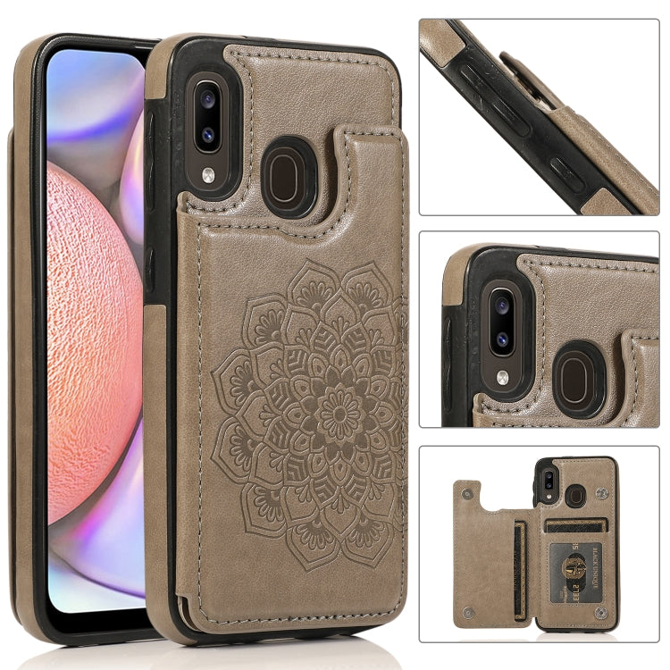 Double Buckle Mandala Pattern PU+TPU Protective Case with Card Slots & Holder & Photo Frame, For Samsung Galaxy A10e / A20e, For Samsung Galaxy A20 / A30, For Samsung Galaxy A50 / A50s, For Samsung Galaxy A51, For Samsung Galaxy A70                    ...