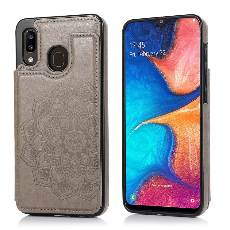 Double Buckle Mandala Pattern PU+TPU Protective Case with Card Slots & Holder & Photo Frame, For Samsung Galaxy A10e / A20e, For Samsung Galaxy A20 / A30, For Samsung Galaxy A50 / A50s, For Samsung Galaxy A51, For Samsung Galaxy A70                    ...