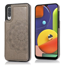 Load image into Gallery viewer, Double Buckle Mandala Pattern PU+TPU Protective Case with Card Slots &amp; Holder &amp; Photo Frame, For Samsung Galaxy A10e / A20e, For Samsung Galaxy A20 / A30, For Samsung Galaxy A50 / A50s, For Samsung Galaxy A51, For Samsung Galaxy A70                    ...