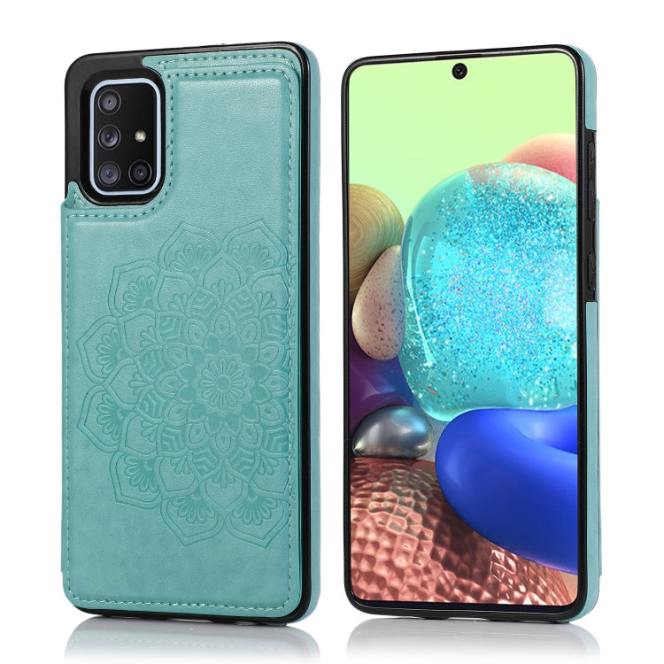 Double Buckle Mandala Pattern PU+TPU Protective Case with Card Slots & Holder & Photo Frame, For Samsung Galaxy A10e / A20e, For Samsung Galaxy A20 / A30, For Samsung Galaxy A50 / A50s, For Samsung Galaxy A51, For Samsung Galaxy A70                    ...