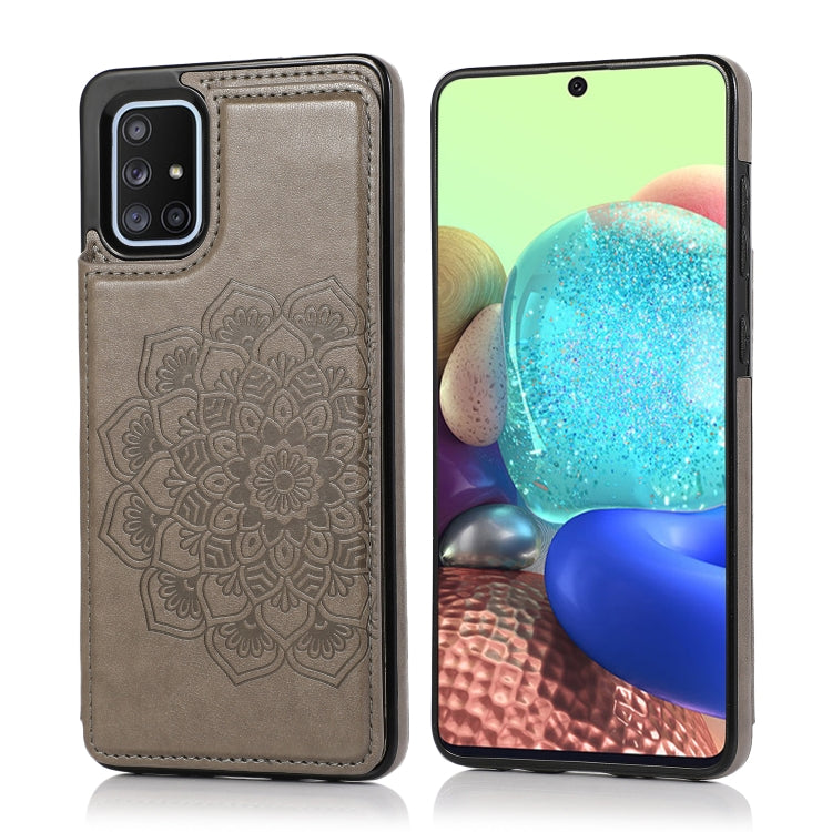 Double Buckle Mandala Pattern PU+TPU Protective Case with Card Slots & Holder & Photo Frame, For Samsung Galaxy A10e / A20e, For Samsung Galaxy A20 / A30, For Samsung Galaxy A50 / A50s, For Samsung Galaxy A51, For Samsung Galaxy A70                    ...