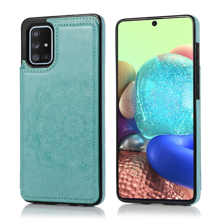 Double Buckle Mandala Pattern PU+TPU Protective Case with Card Slots & Holder & Photo Frame, For Samsung Galaxy A10e / A20e, For Samsung Galaxy A20 / A30, For Samsung Galaxy A50 / A50s, For Samsung Galaxy A51, For Samsung Galaxy A70                    ...