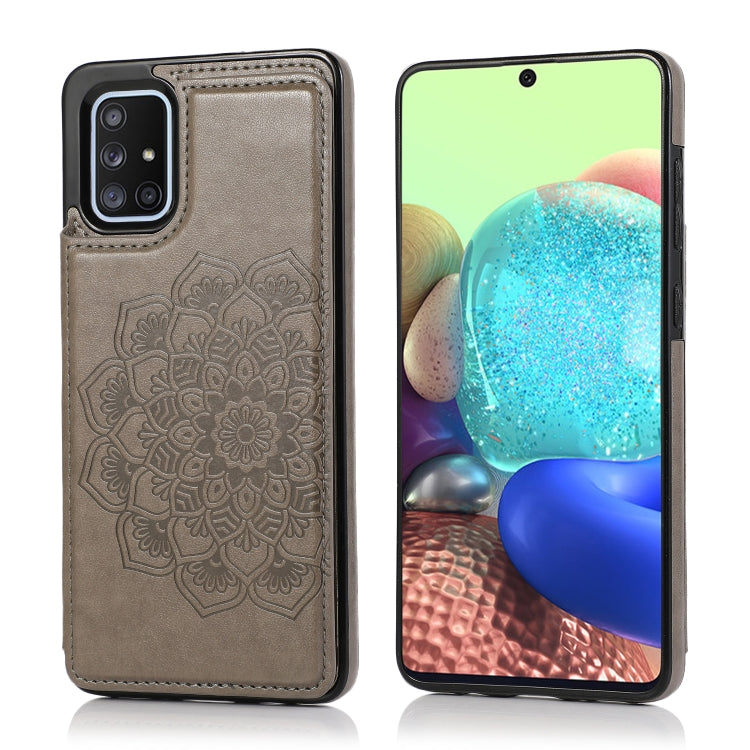 Double Buckle Mandala Pattern PU+TPU Protective Case with Card Slots & Holder & Photo Frame, For Samsung Galaxy A10e / A20e, For Samsung Galaxy A20 / A30, For Samsung Galaxy A50 / A50s, For Samsung Galaxy A51, For Samsung Galaxy A70                    ...