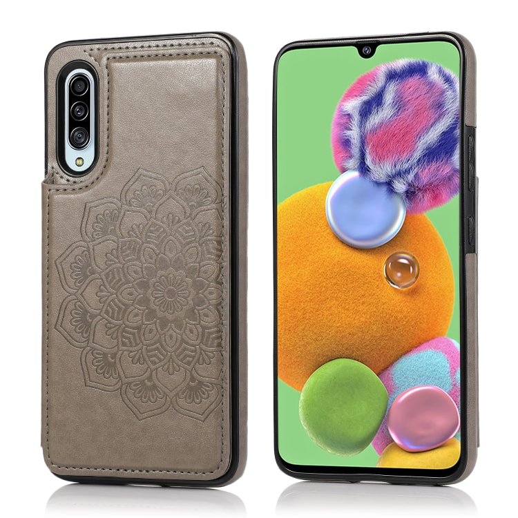Double Buckle Mandala Pattern PU+TPU Protective Case with Card Slots & Holder & Photo Frame, For Samsung Galaxy A10e / A20e, For Samsung Galaxy A20 / A30, For Samsung Galaxy A50 / A50s, For Samsung Galaxy A51, For Samsung Galaxy A70                    ...