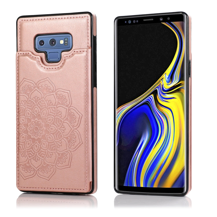 Double Buckle Mandala Pattern PU+TPU Protective Case with Card Slots & Holder & Photo Frame, For Samsung Galaxy A10e / A20e, For Samsung Galaxy A20 / A30, For Samsung Galaxy A50 / A50s, For Samsung Galaxy A51, For Samsung Galaxy A70                    ...