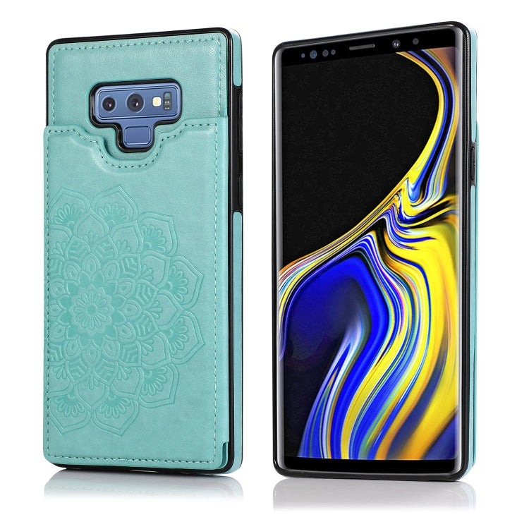 Double Buckle Mandala Pattern PU+TPU Protective Case with Card Slots & Holder & Photo Frame, For Samsung Galaxy A10e / A20e, For Samsung Galaxy A20 / A30, For Samsung Galaxy A50 / A50s, For Samsung Galaxy A51, For Samsung Galaxy A70                    ...