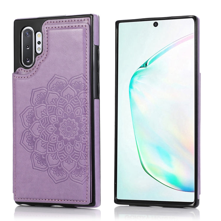 Double Buckle Mandala Pattern PU+TPU Protective Case with Card Slots & Holder & Photo Frame, For Samsung Galaxy A10e / A20e, For Samsung Galaxy A20 / A30, For Samsung Galaxy A50 / A50s, For Samsung Galaxy A51, For Samsung Galaxy A70                    ...