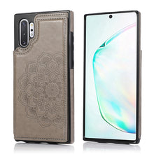 Load image into Gallery viewer, Double Buckle Mandala Pattern PU+TPU Protective Case with Card Slots &amp; Holder &amp; Photo Frame, For Samsung Galaxy A10e / A20e, For Samsung Galaxy A20 / A30, For Samsung Galaxy A50 / A50s, For Samsung Galaxy A51, For Samsung Galaxy A70                    ...