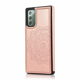 Double Buckle Mandala Pattern PU+TPU Protective Case with Card Slots & Holder & Photo Frame, For Samsung Galaxy Note20, For Samsung Galaxy S9, For Samsung Galaxy S9 Plus, For Samsung Galaxy S10, For Samsung Galaxy S10 Plus, For Samsung Galaxy S20      ...