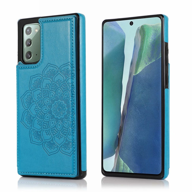 Double Buckle Mandala Pattern PU+TPU Protective Case with Card Slots & Holder & Photo Frame, For Samsung Galaxy Note20, For Samsung Galaxy S9, For Samsung Galaxy S9 Plus, For Samsung Galaxy S10, For Samsung Galaxy S10 Plus, For Samsung Galaxy S20      ...