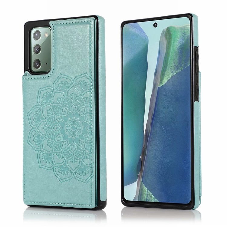 Double Buckle Mandala Pattern PU+TPU Protective Case with Card Slots & Holder & Photo Frame, For Samsung Galaxy Note20, For Samsung Galaxy S9, For Samsung Galaxy S9 Plus, For Samsung Galaxy S10, For Samsung Galaxy S10 Plus, For Samsung Galaxy S20      ...