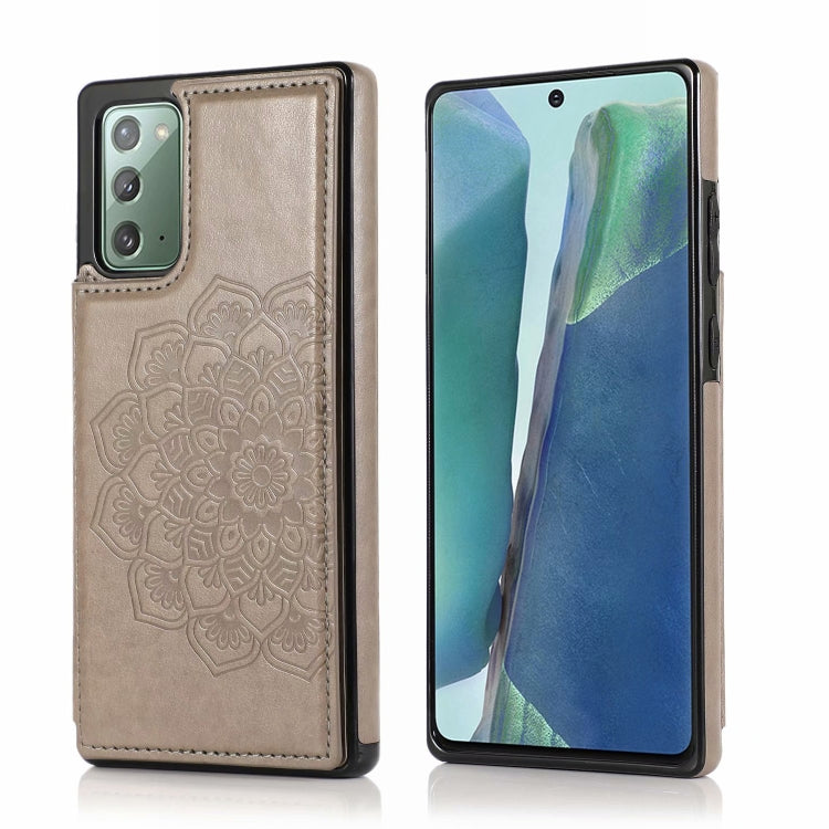 Double Buckle Mandala Pattern PU+TPU Protective Case with Card Slots & Holder & Photo Frame, For Samsung Galaxy Note20, For Samsung Galaxy S9, For Samsung Galaxy S9 Plus, For Samsung Galaxy S10, For Samsung Galaxy S10 Plus, For Samsung Galaxy S20      ...