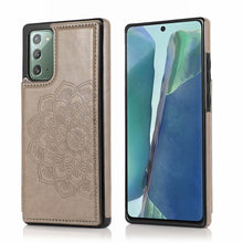 Load image into Gallery viewer, Double Buckle Mandala Pattern PU+TPU Protective Case with Card Slots &amp; Holder &amp; Photo Frame, For Samsung Galaxy Note20, For Samsung Galaxy S9, For Samsung Galaxy S9 Plus, For Samsung Galaxy S10, For Samsung Galaxy S10 Plus, For Samsung Galaxy S20      ...