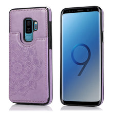 Load image into Gallery viewer, Double Buckle Mandala Pattern PU+TPU Protective Case with Card Slots &amp; Holder &amp; Photo Frame, For Samsung Galaxy Note20, For Samsung Galaxy S9, For Samsung Galaxy S9 Plus, For Samsung Galaxy S10, For Samsung Galaxy S10 Plus, For Samsung Galaxy S20      ...