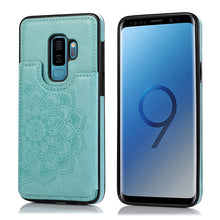 Load image into Gallery viewer, Double Buckle Mandala Pattern PU+TPU Protective Case with Card Slots &amp; Holder &amp; Photo Frame, For Samsung Galaxy Note20, For Samsung Galaxy S9, For Samsung Galaxy S9 Plus, For Samsung Galaxy S10, For Samsung Galaxy S10 Plus, For Samsung Galaxy S20      ...